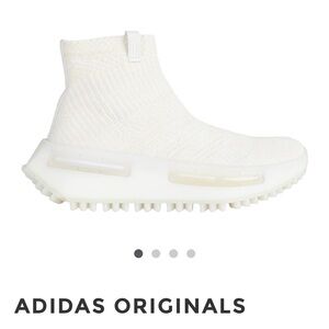 Adidas Originals Cream High-Top Sneakers